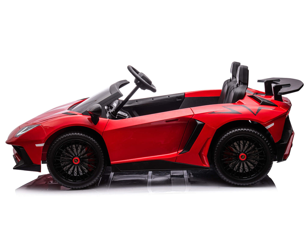 Moderno Kids Lamborghini Aventador XXL 24V Big Kids Ride-On Car | Red