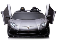Moderno Kids Lamborghini Aventador XXL 24V Big Kids Ride-On Car | Gray