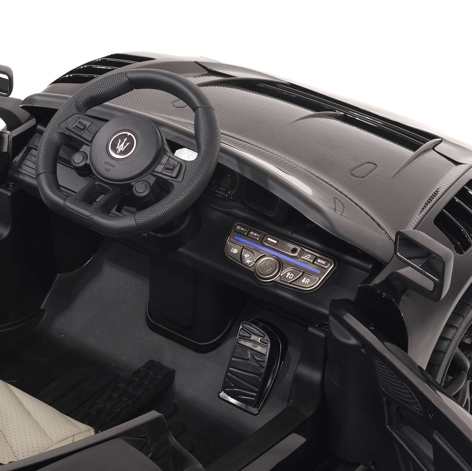 Maserati GT2 24V Kids Ride-On Car with R/C Parental Remote | Black