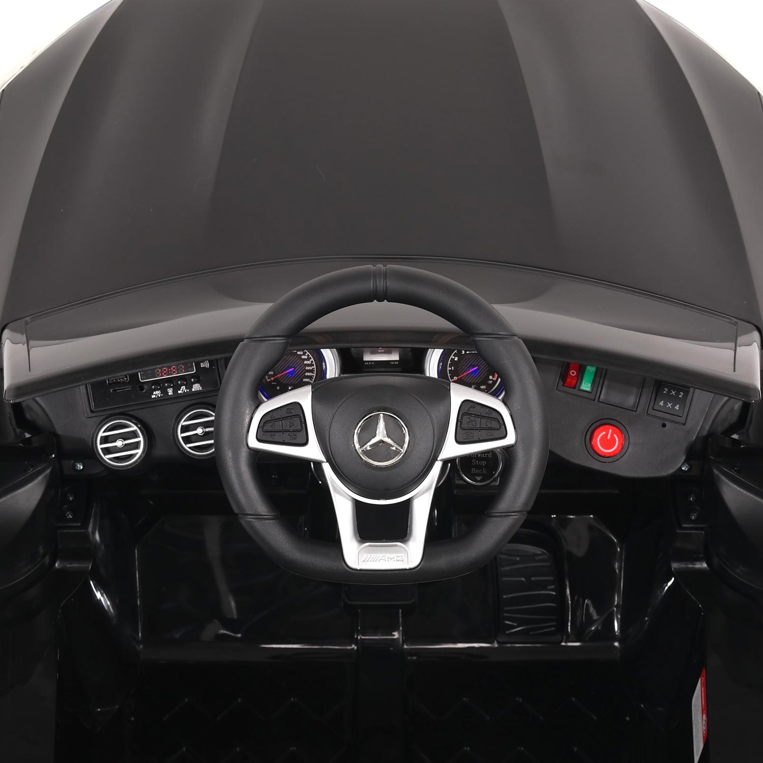 Moderno Kids Mercedes AMG GLC 63S 12V 4WD Kids Ride-On Car with R/C Parental Remote | Black