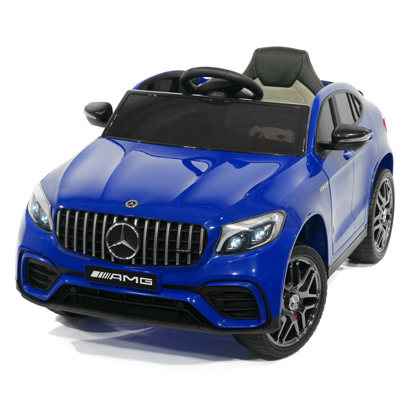 Moderno Kids Mercedes AMG GLC 63S 12V 4WD Kids Ride-On Car with R/C Parental Remote | Blue