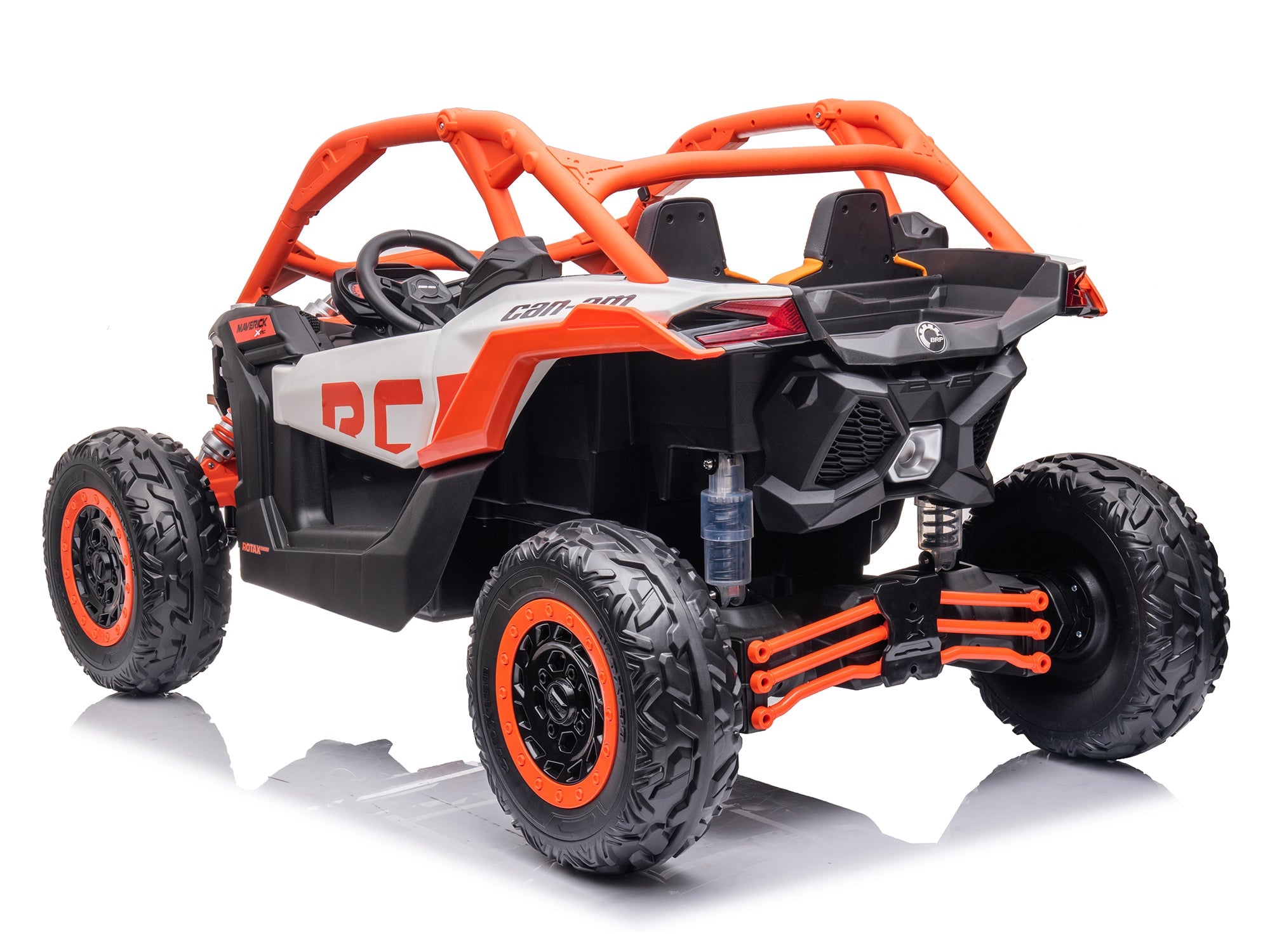 Moderno Kids Can-Am Maverick Custom Edition 24V Kids Ride-On UTV Buggy Car | Orange