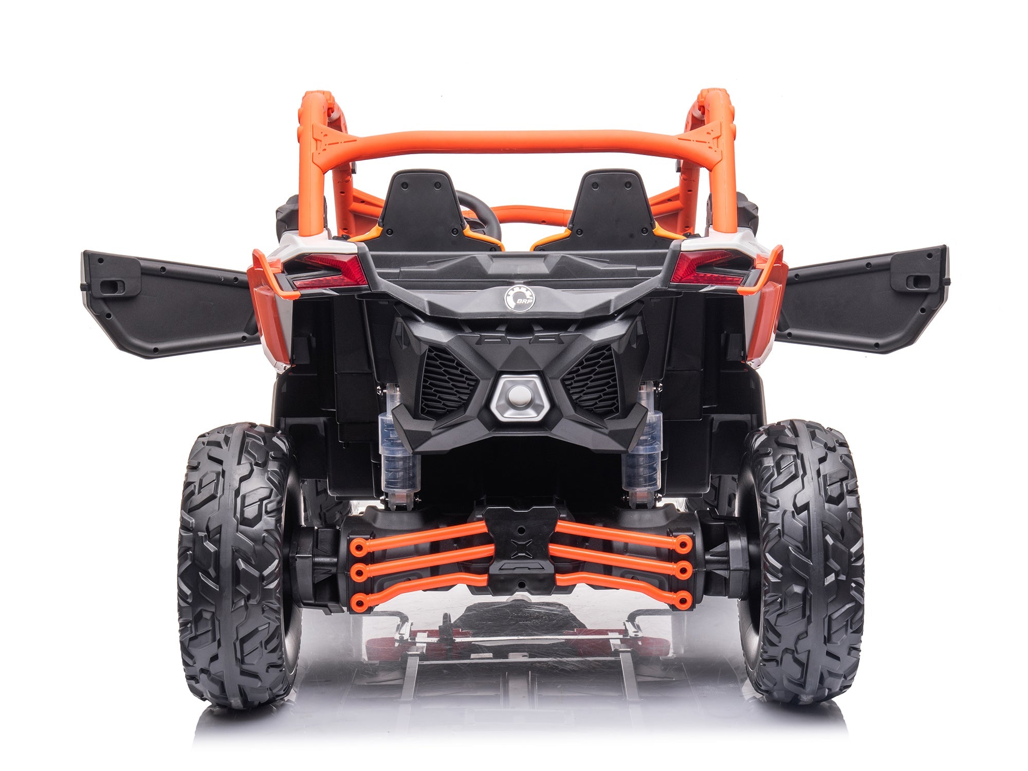 Moderno Kids Can-Am Maverick Custom Edition 24V Kids Ride-On UTV Buggy Car | Orange