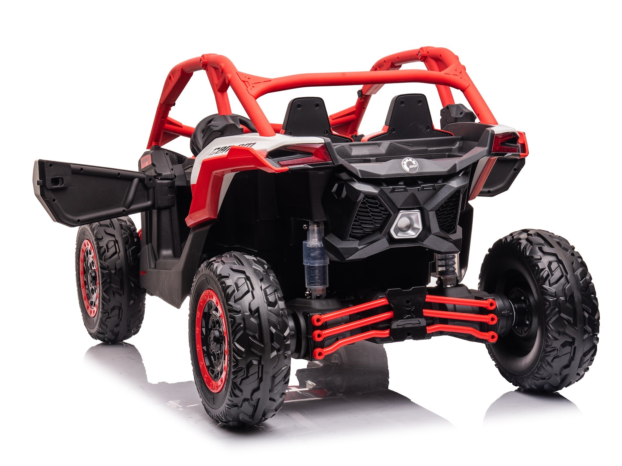 Moderno Kids Can-Am Maverick Custom Edition 24V Kids Ride-On UTV Buggy Car | Red