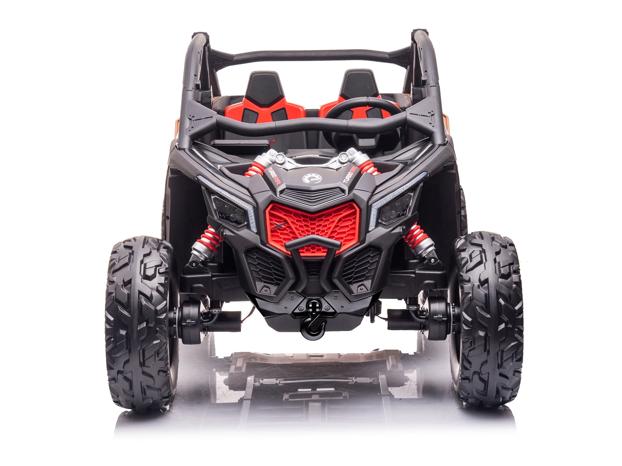 Moderno Kids Can-Am Maverick Custom Edition 24V Kids Ride-On UTV Buggy Car | Desert Tan