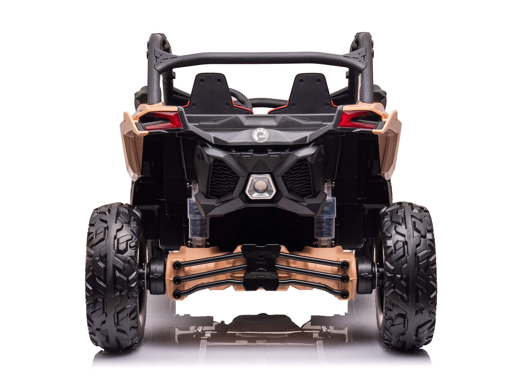 Moderno Kids Can-Am Maverick Custom Edition 24V Kids Ride-On UTV Buggy Car | Desert Tan