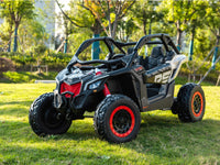 Moderno Kids Can-Am Maverick Custom Edition 24V Kids Ride-On UTV Buggy Car | Desert Tan