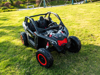 Moderno Kids Can-Am Maverick Custom Edition 24V Kids Ride-On UTV Buggy Car | Desert Tan