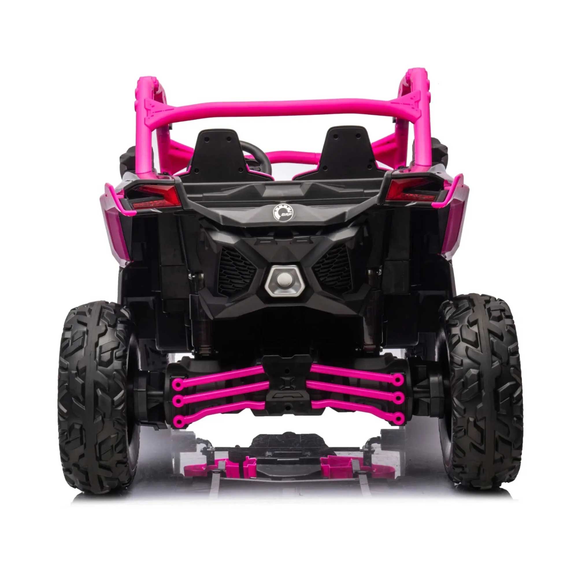 Moderno Kids Can-Am Maverick Custom Edition 24V Kids Ride-On UTV Buggy Car | Deep Pink