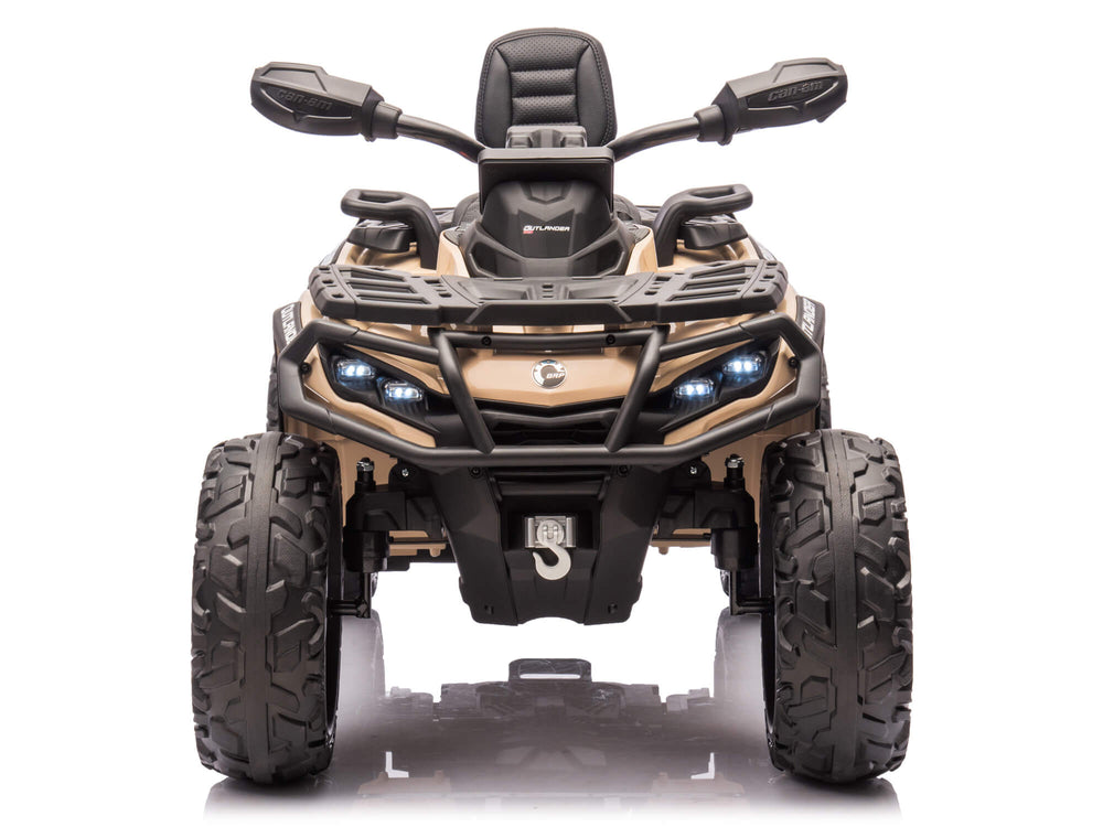 Moderno Kids Can-Am Outlander 24V 4WD Kids Ride-On ATV Quad | Desert Tan