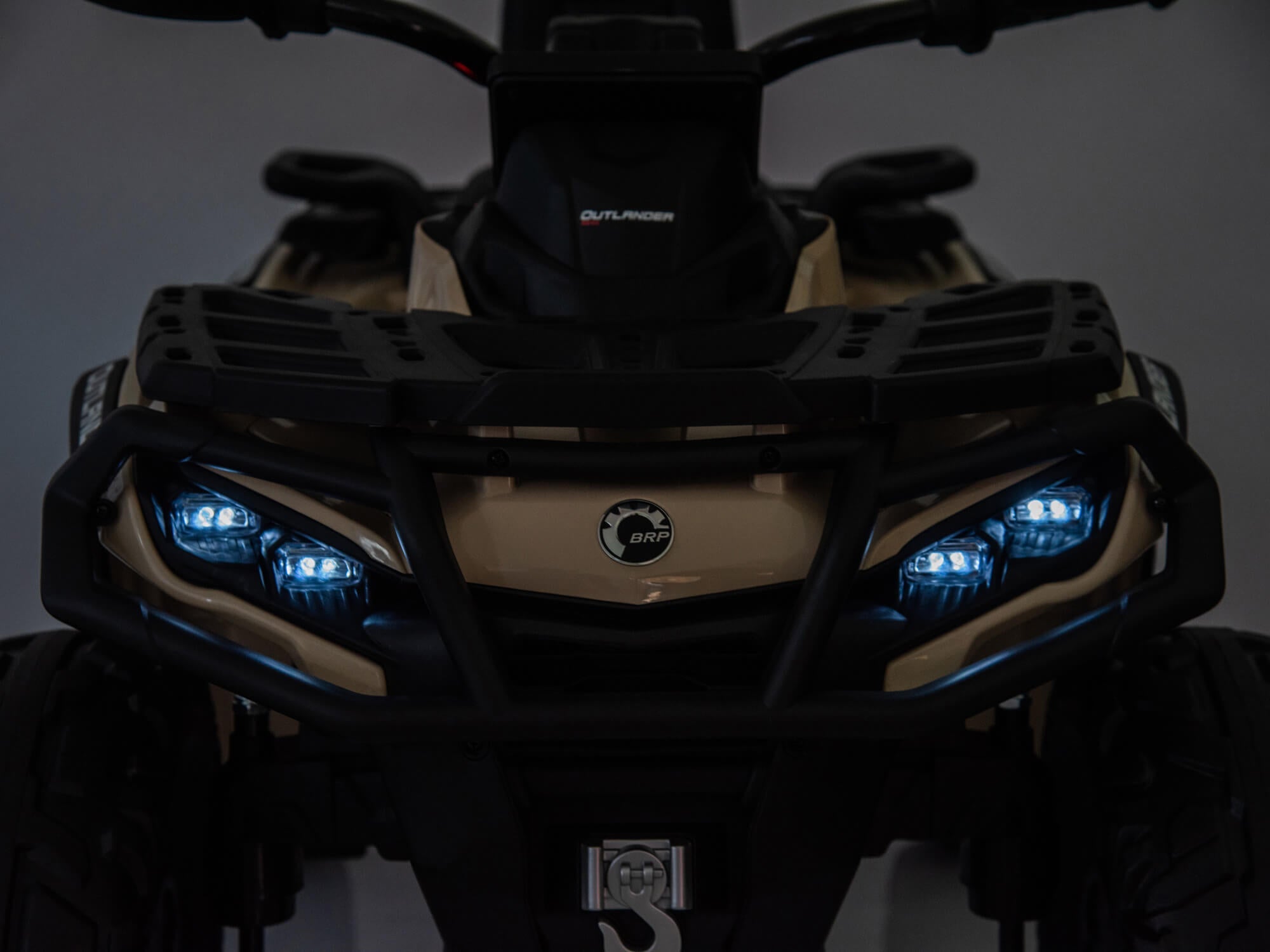 Moderno Kids Can-Am Outlander 24V 4WD Kids Ride-On ATV Quad | Desert Tan