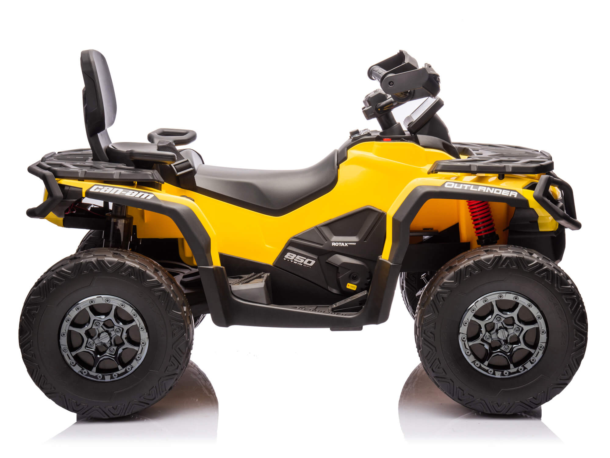 Moderno Kids Can-Am Outlander 24V 4WD Kids Ride-On ATV Quad | Yellow