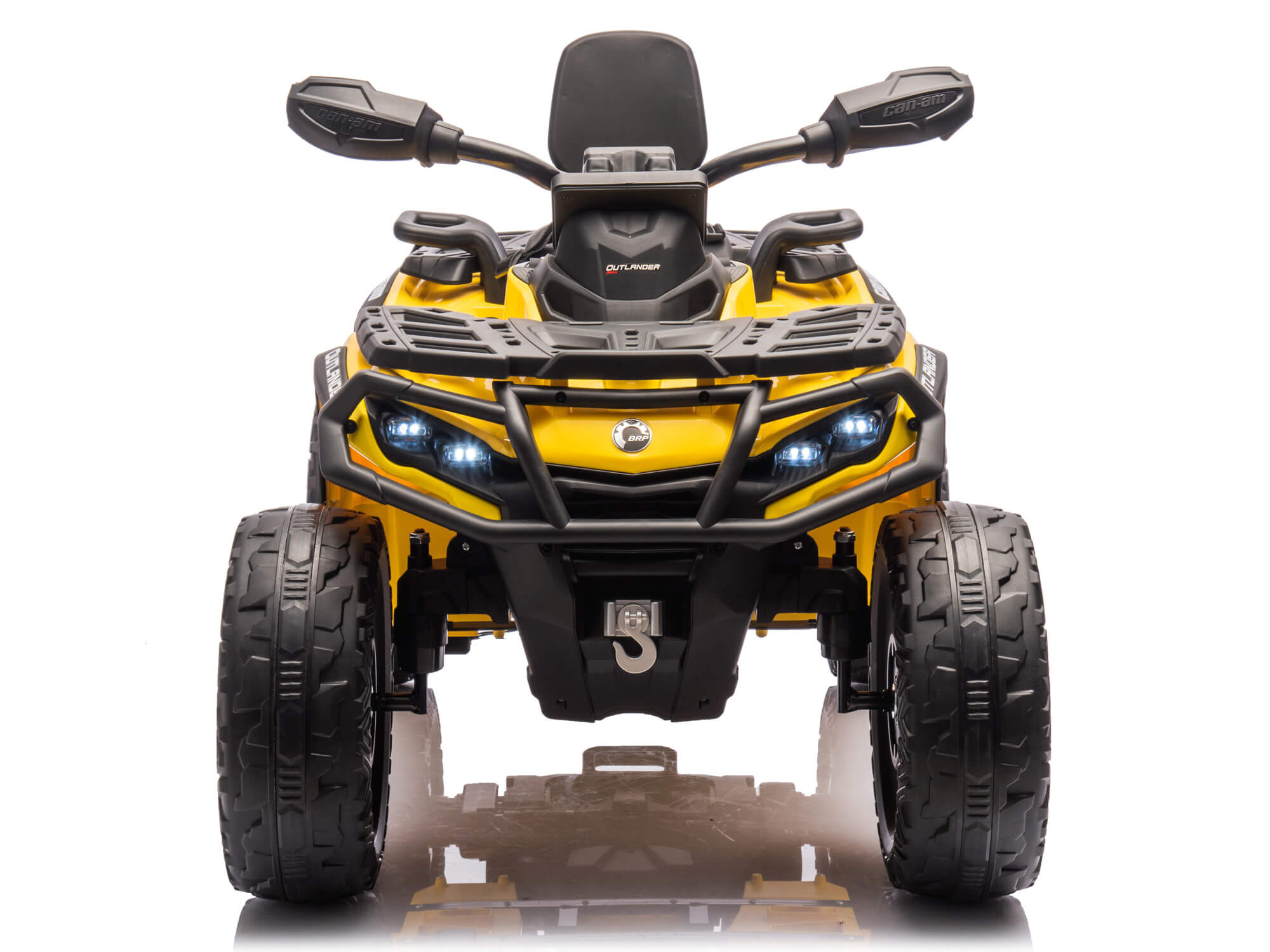 Moderno Kids Can-Am Outlander 24V 4WD Kids Ride-On ATV Quad | Yellow