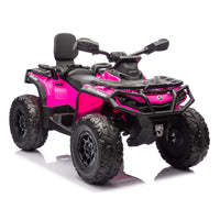 Moderno Kids Can-Am Outlander 24V 4WD Kids Ride-On ATV Quad | Deep Pink