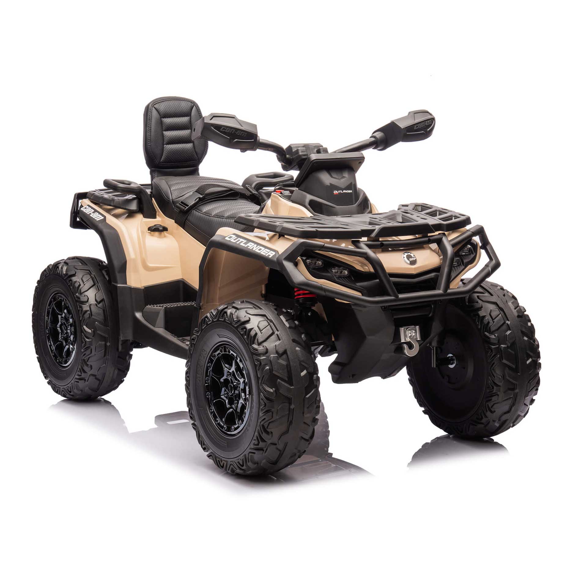 Moderno Kids Can-Am Outlander 24V 4WD Kids Ride-On ATV Quad | Desert Tan