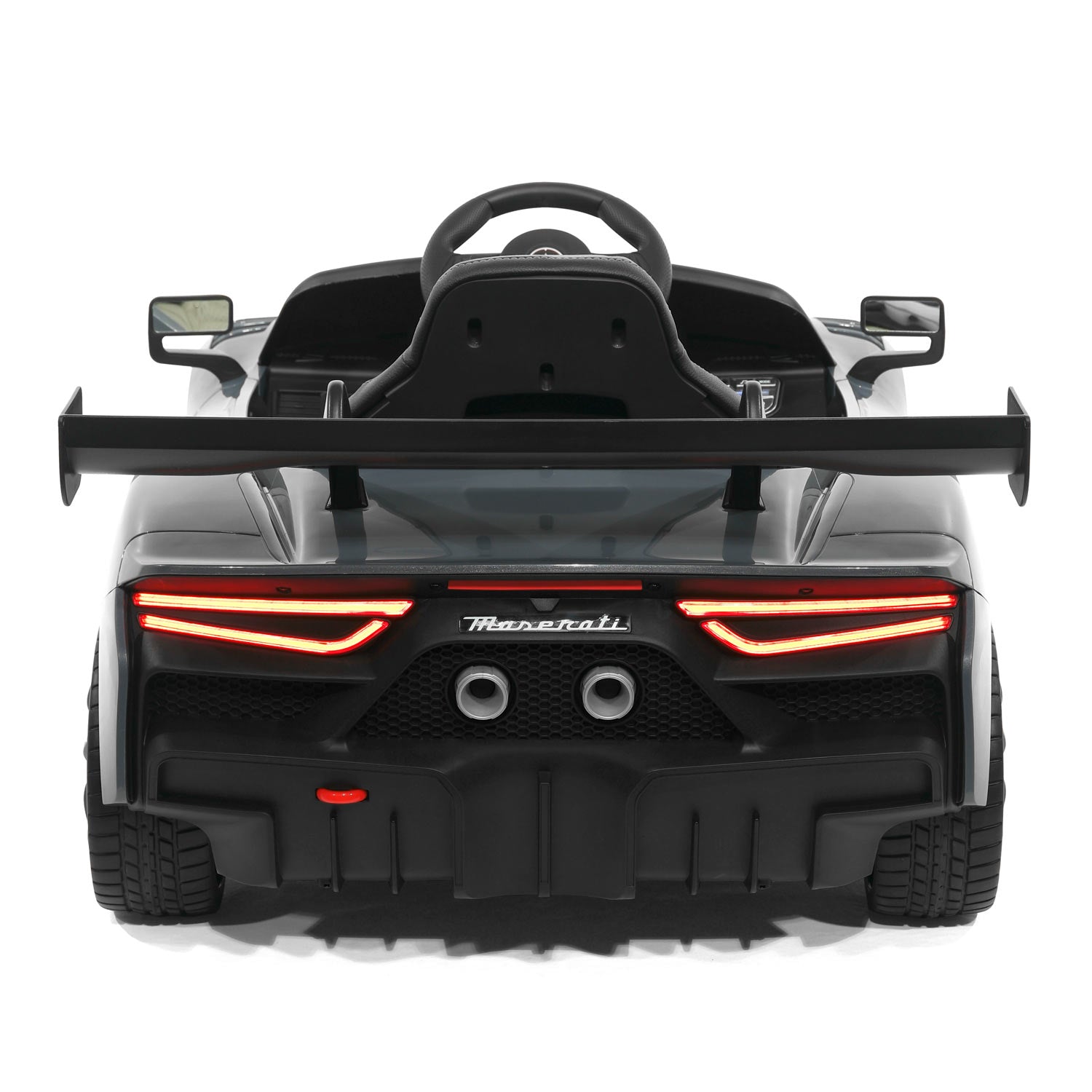 Moderno Kids Maserati GT2 24V Kids Ride-On Car with R/C Parental Remote | Gray