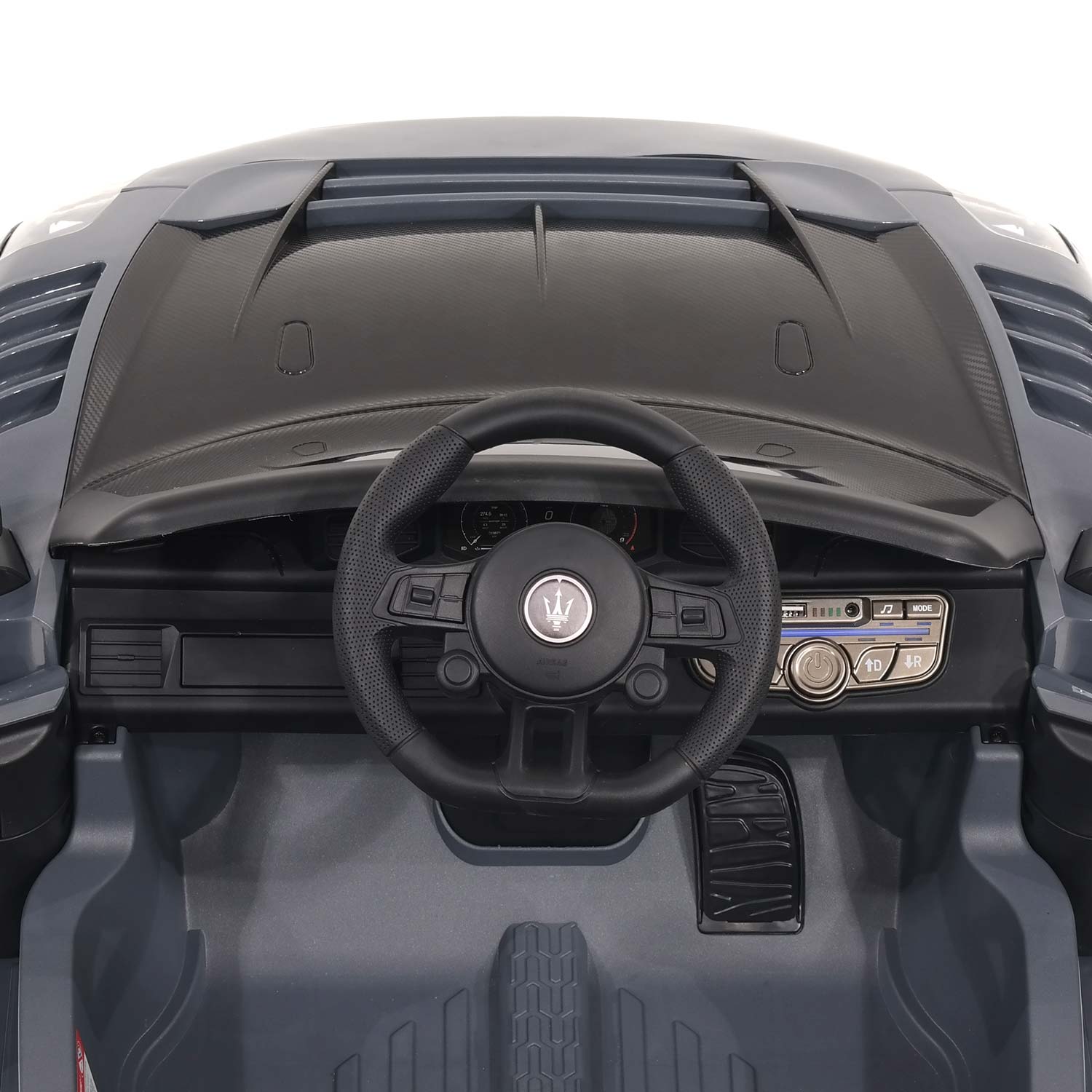 Moderno Kids Maserati GT2 24V Kids Ride-On Car with R/C Parental Remote | Gray