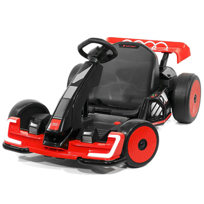 Audi Sport 24V Big Kids Drifting Ride-On Go Kart | Red