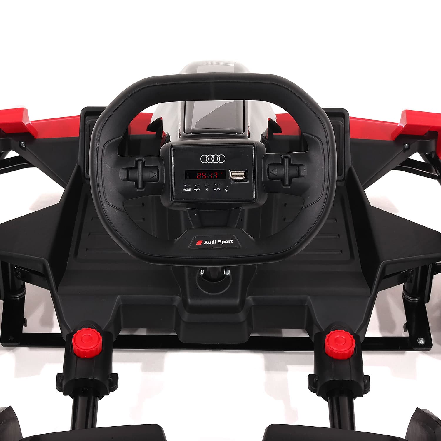 Moderno Kids Audi Sport 24V Big Kids Drifting Ride-On Go Kart | White