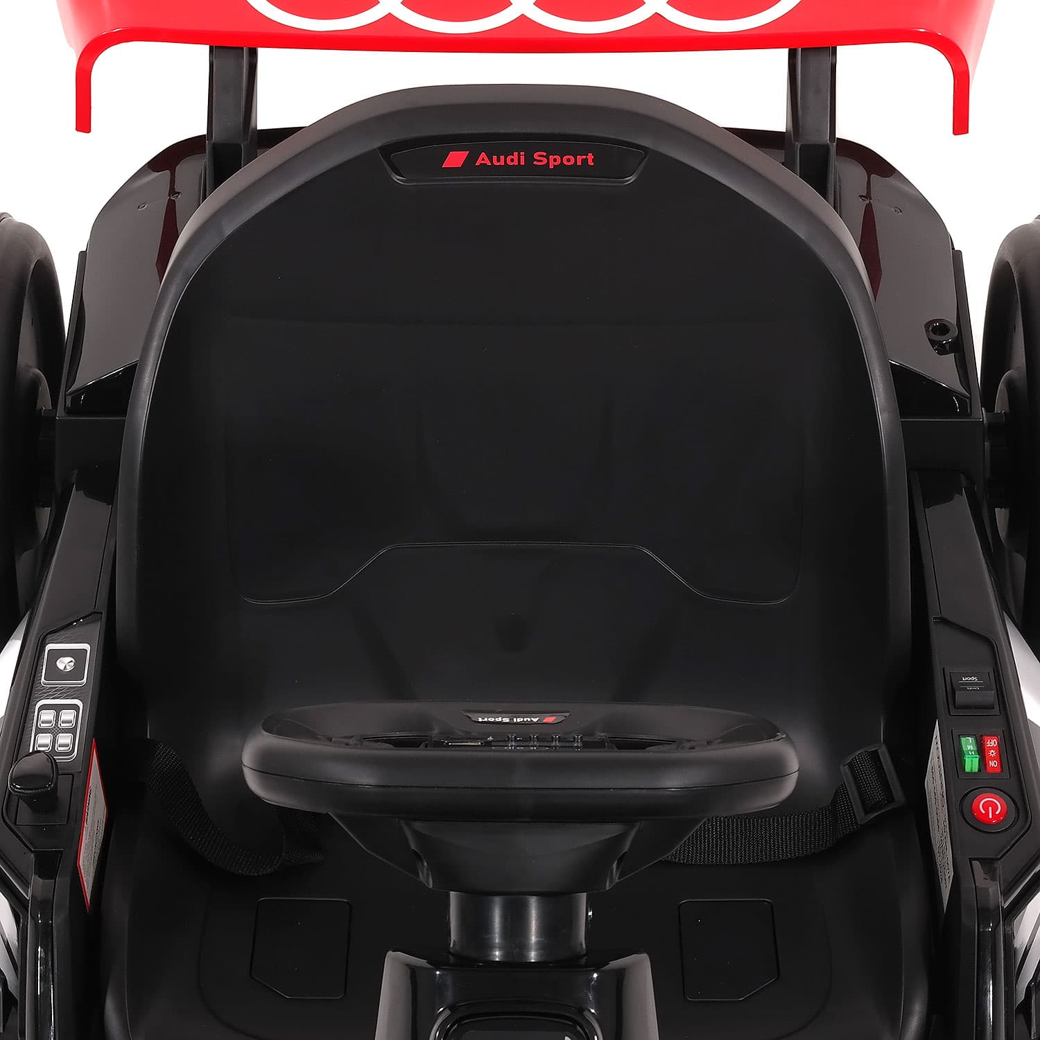 Moderno Kids Audi Sport 24V Big Kids Drifting Ride-On Go Kart | White