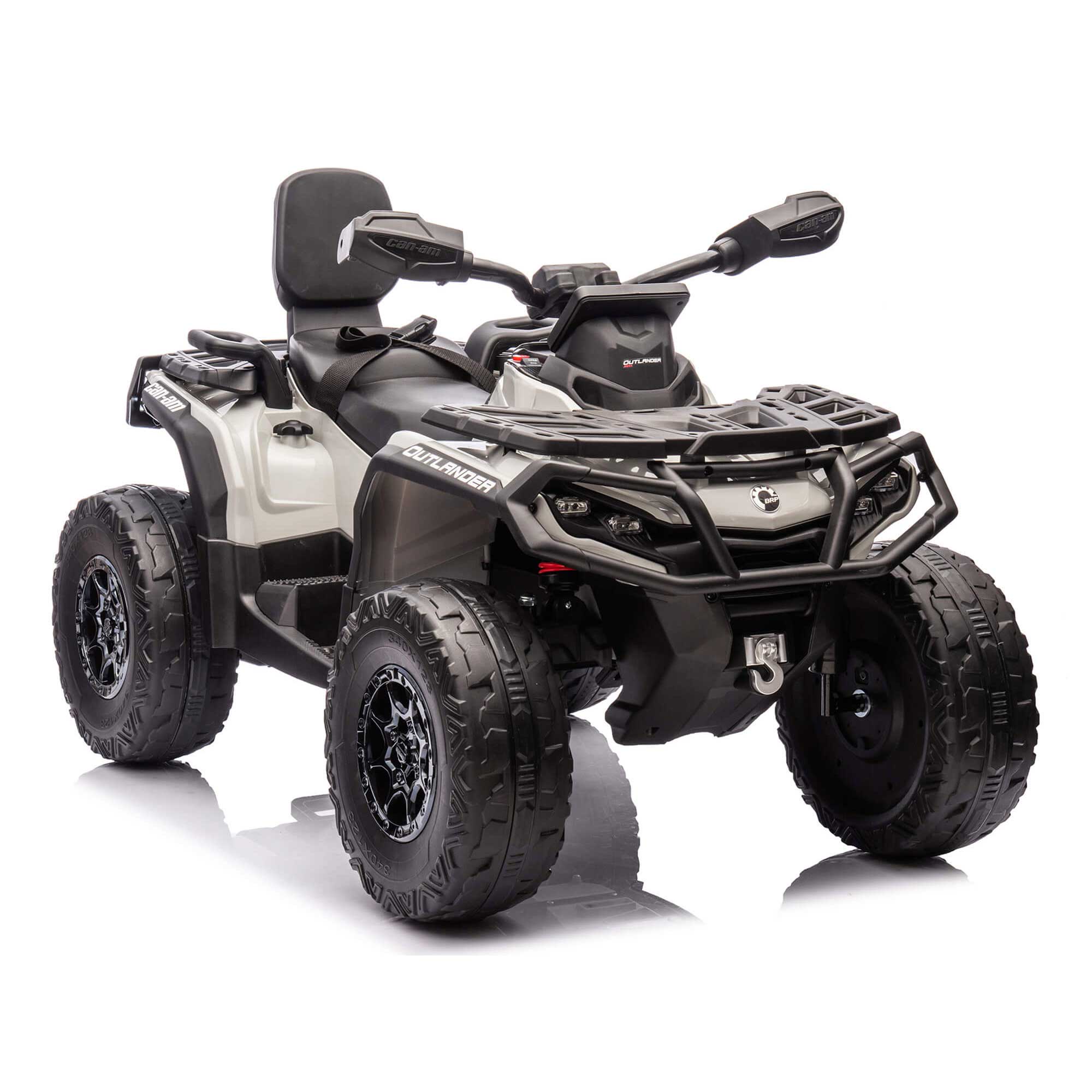 Moderno Kids Can-Am Outlander 24V 4WD Kids Ride-On ATV Quad | Gray