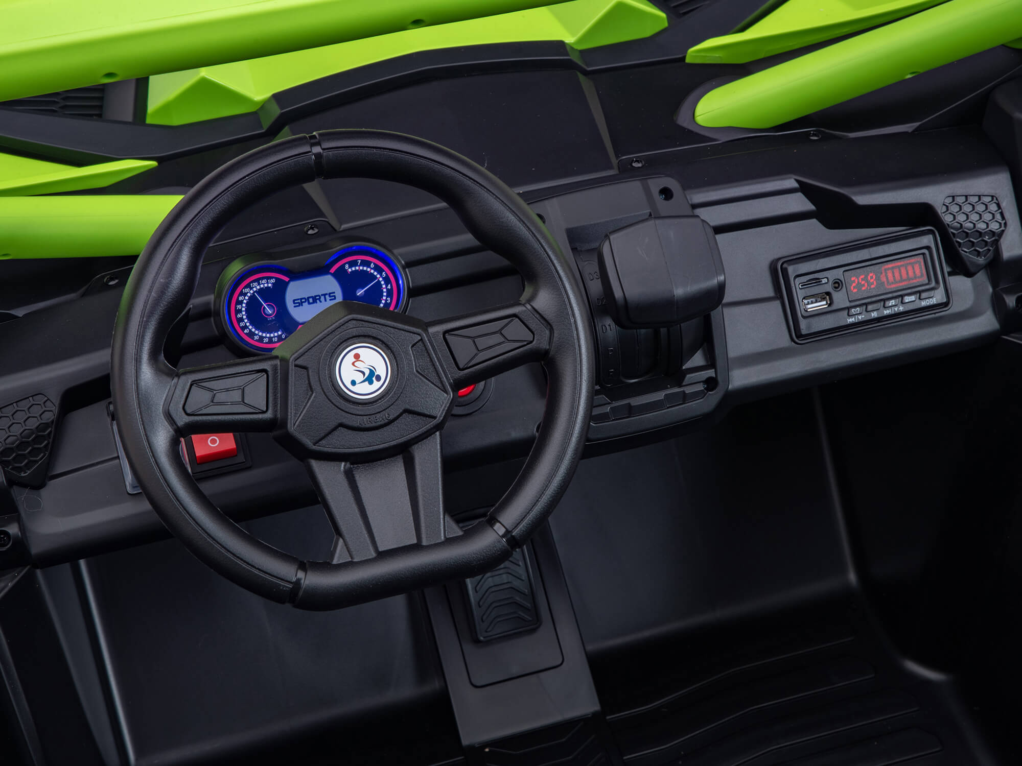 Moderno Kids Ridington MAX-R 24V Kids Ride-On UTV Buggy with R/C Parental Remote | Green