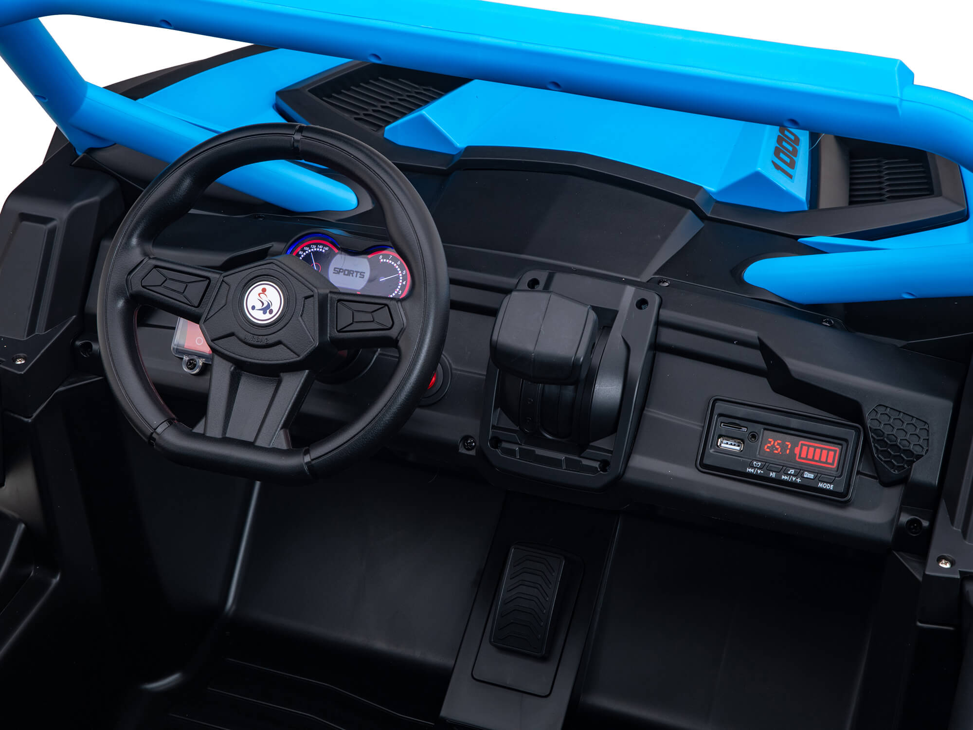 Moderno Kids Ridington MAX-R 24V Kids Ride-On UTV Buggy with R/C Parental Remote | Blue