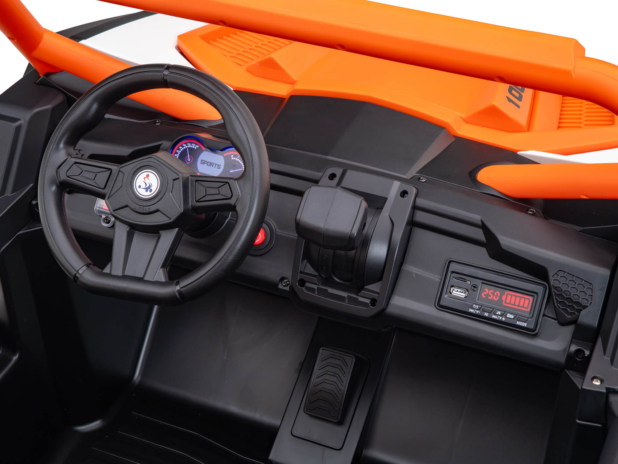 Moderno Kids Ridington MAX-R 24V Kids Ride-On UTV Buggy with R/C Parental Remote | Orange