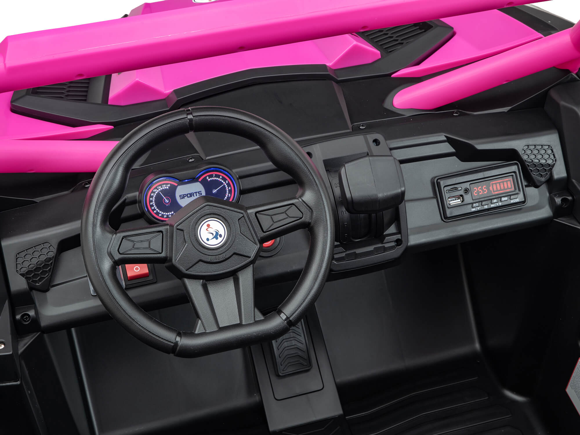 Moderno Kids Ridington MAX-R 24V Kids Ride-On UTV Buggy with R/C Parental Remote | Pink