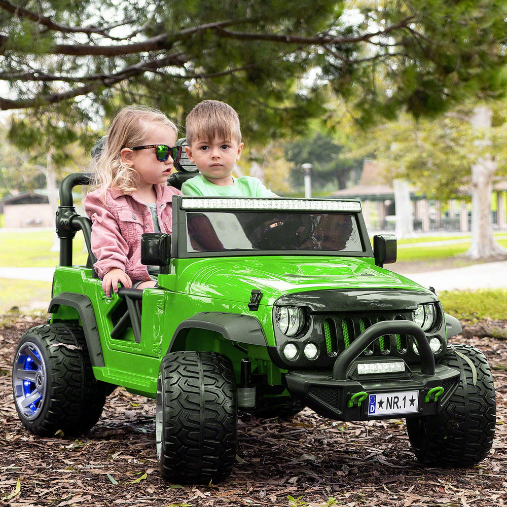 Moderno Kids Trail Explorer 24V Kids Ride-On Car Truck with R/C Parental Remote | Green