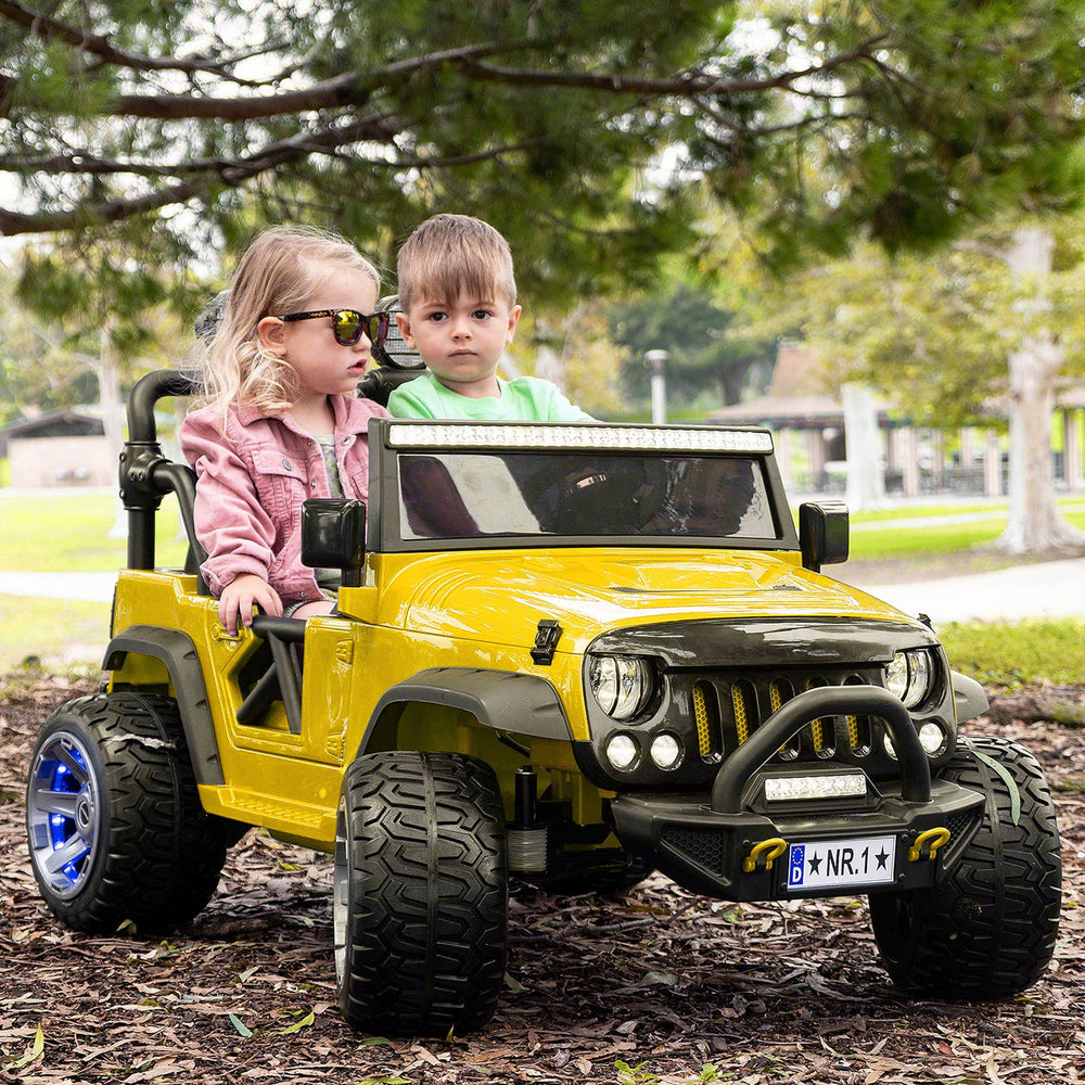 Moderno Kids Trail Explorer 24V Kids Ride-On Car Truck with R/C Parental Remote | Yellow