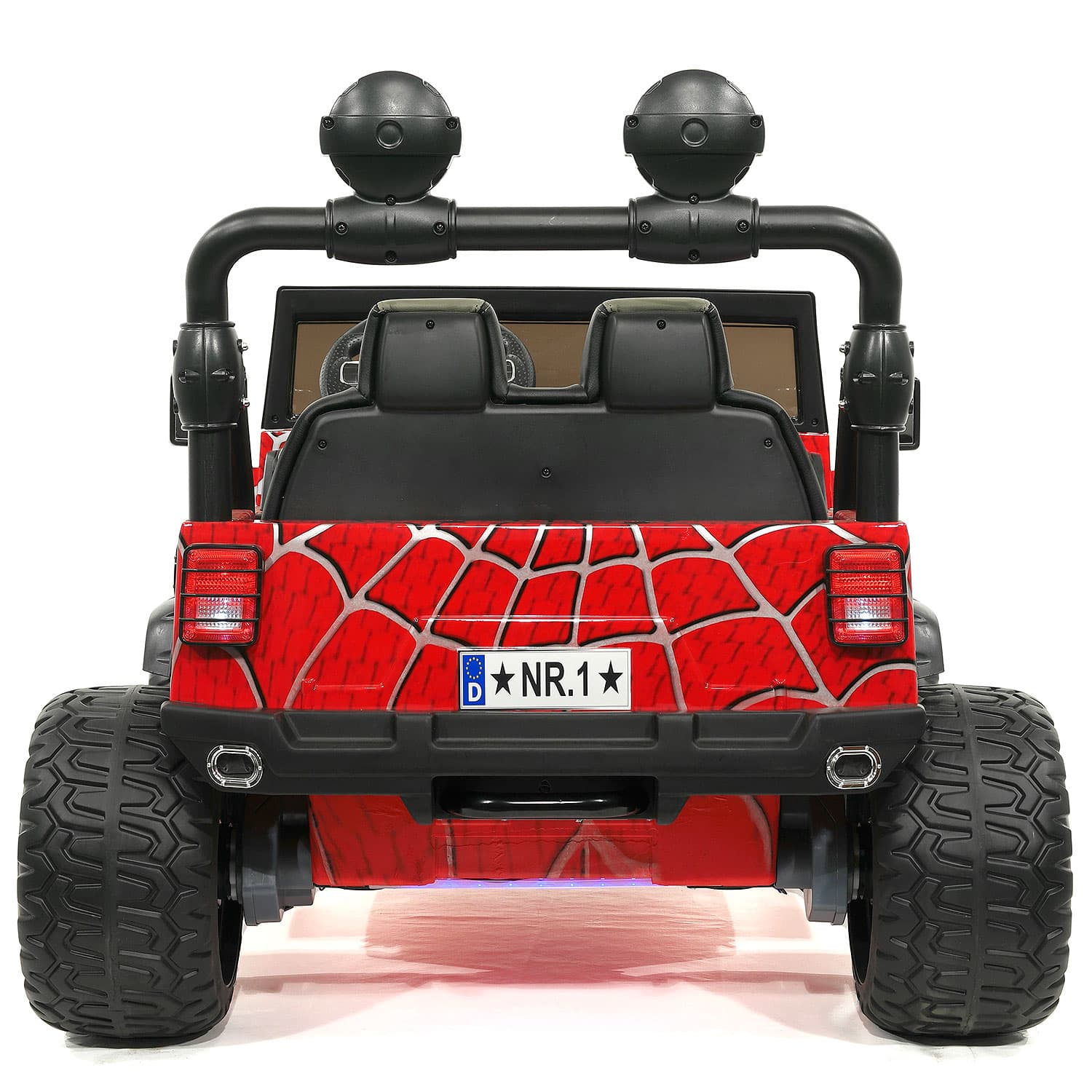 Moderno Kids Trail Explorer 24V Kids Ride-On Car Truck with R/C Parental Remote | Spider Red