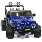 Trail Explorer 24V Kids Ride-On Car Truck with R/C Parental Remote | Spider Blue