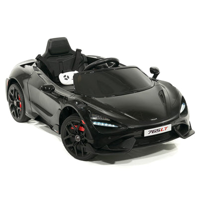 McLaren 765LT 12V Kids Ride-On Car with R/C Parental Remote | Black
