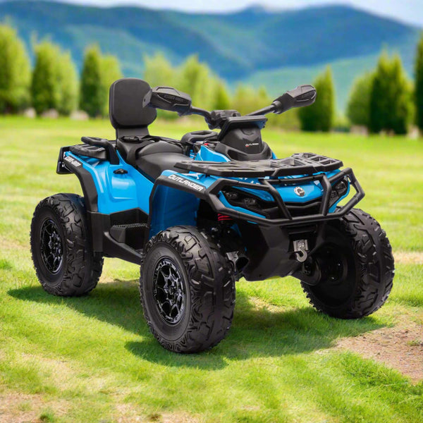 Moderno Kids Can-Am Outlander 24V 4WD Kids Ride-On ATV Quad | Blue