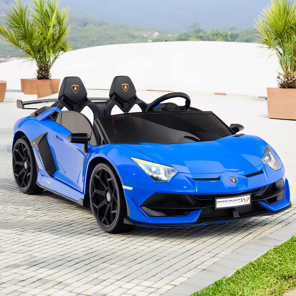 Moderno Kids Lamborghini Aventador SVJ Drift Version 24V Kids Ride-On Car with R/C Parental Remote | Blue