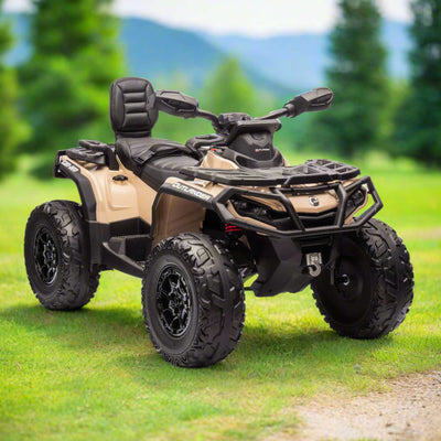 Can-Am Outlander 24V 4WD Kids Ride-On ATV Quad | Desert Tan