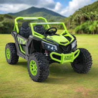Moderno Kids Ridington MAX-R 24V Kids Ride-On UTV Buggy with R/C Parental Remote | Green