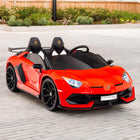 Lamborghini Aventador SVJ Drift Edition 24V Kids Ride-On Car with R/C Parental Remote | Red