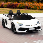 Lamborghini Aventador SVJ Drift Edition 24V Kids Ride-On Car with R/C Parental Remote | White