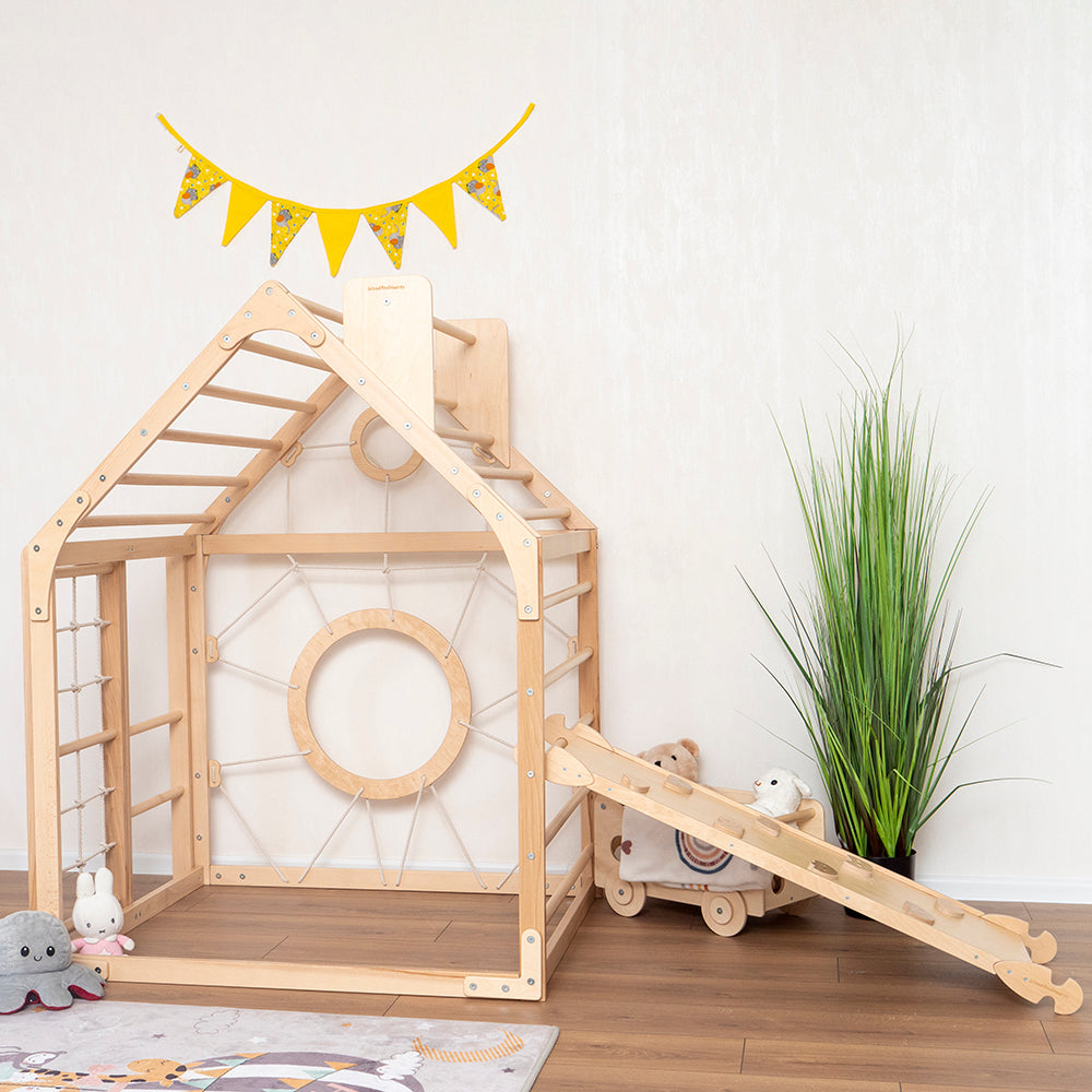 Kids Wooden Climbing Playhouse