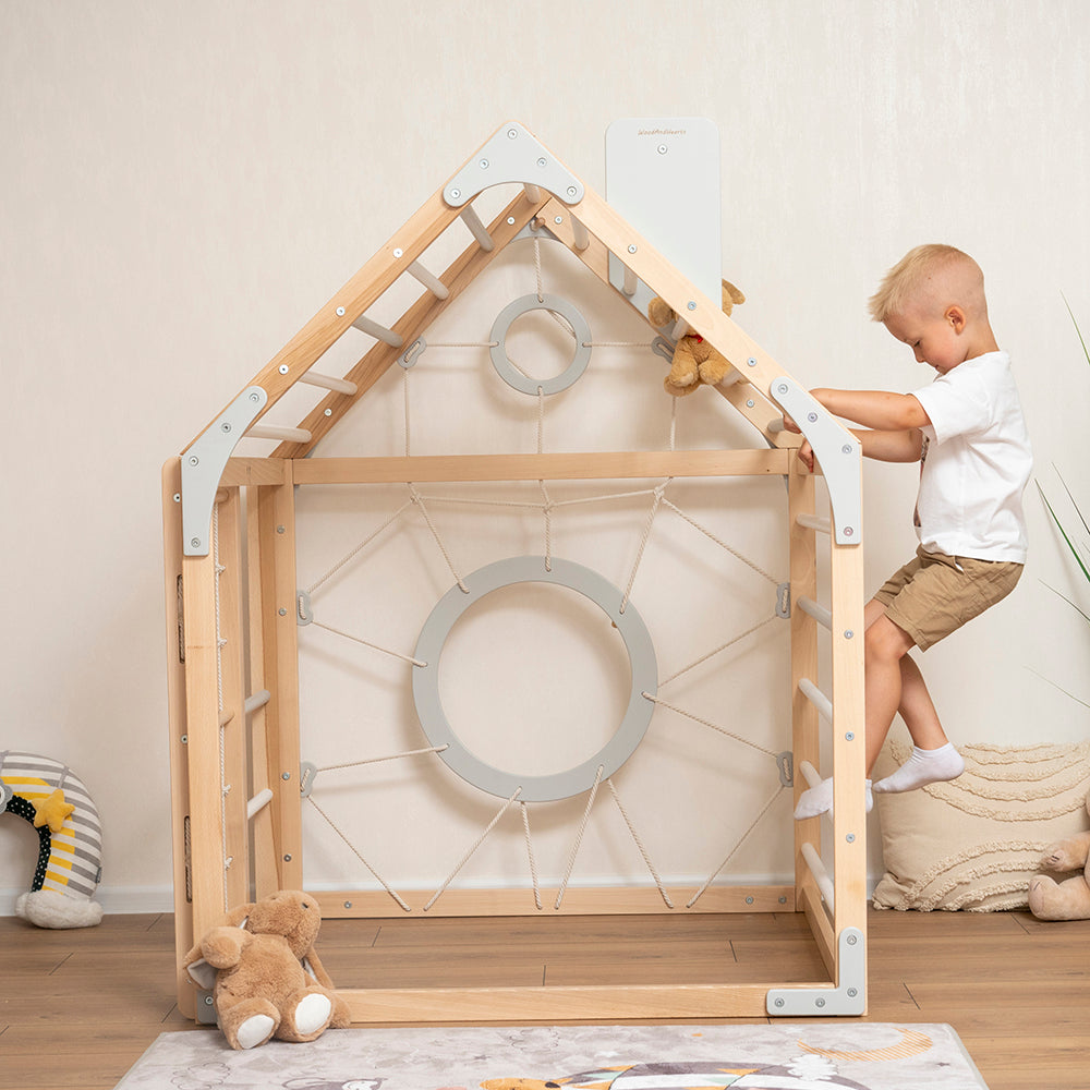 Moderno Kids Kids Wooden Climbing Playhouse