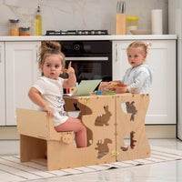 Moderno Kids Kids Convertible Kitchen Tower