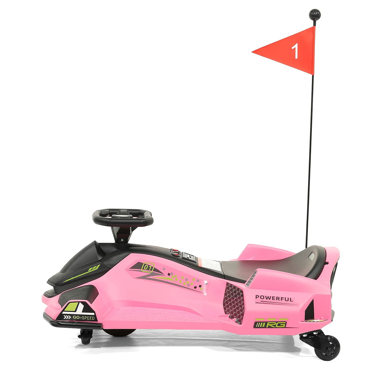 Moderno Kids 360° Drift Glider 24V Kids Ride-On Go-Kart | Pink