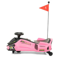 Moderno Kids 360° Drift Glider 24V Kids Ride-On Go-Kart | Pink