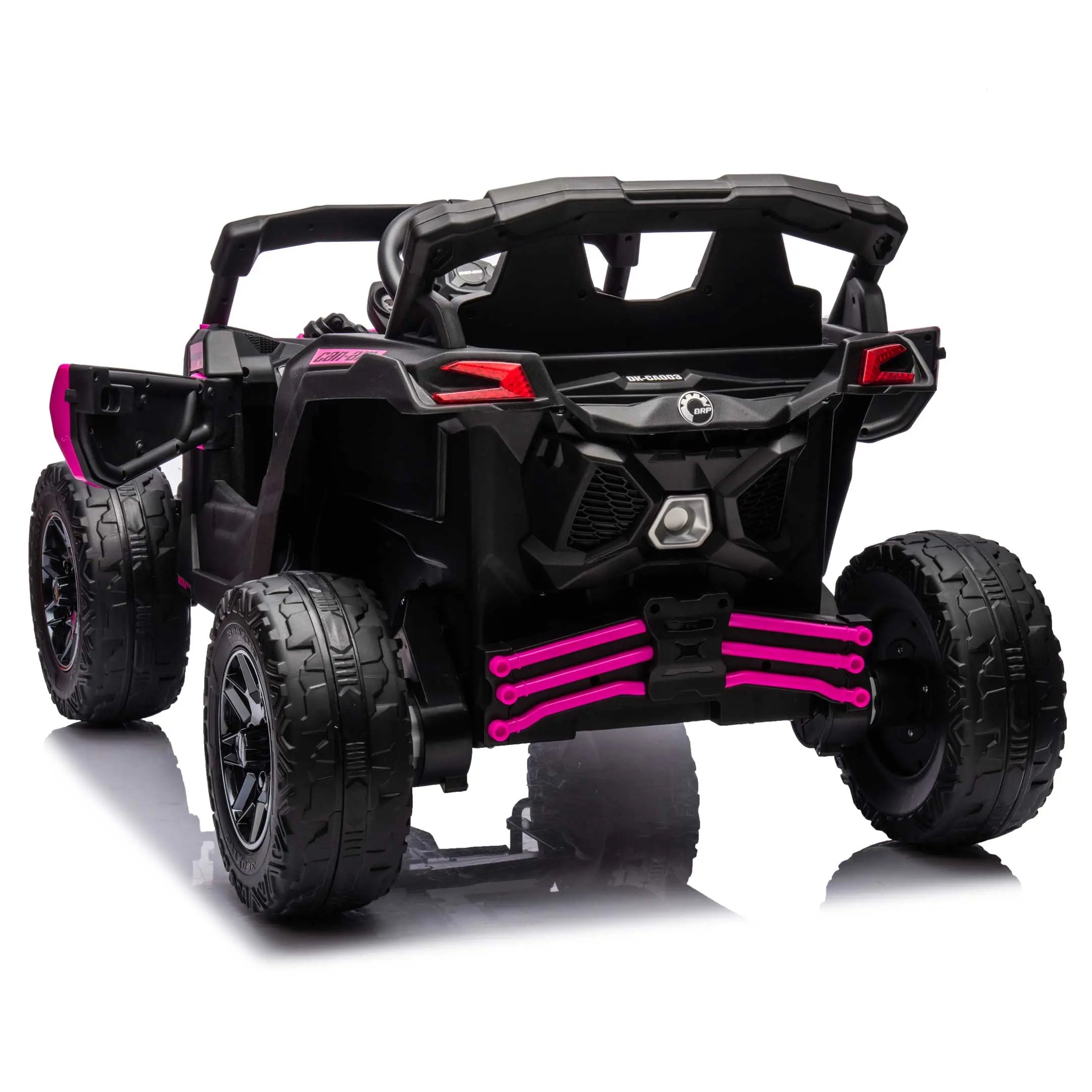 Moderno Kids Can-Am Maverick Custom Edition 24V Kids Ride-On UTV Buggy Car | Deep Pink