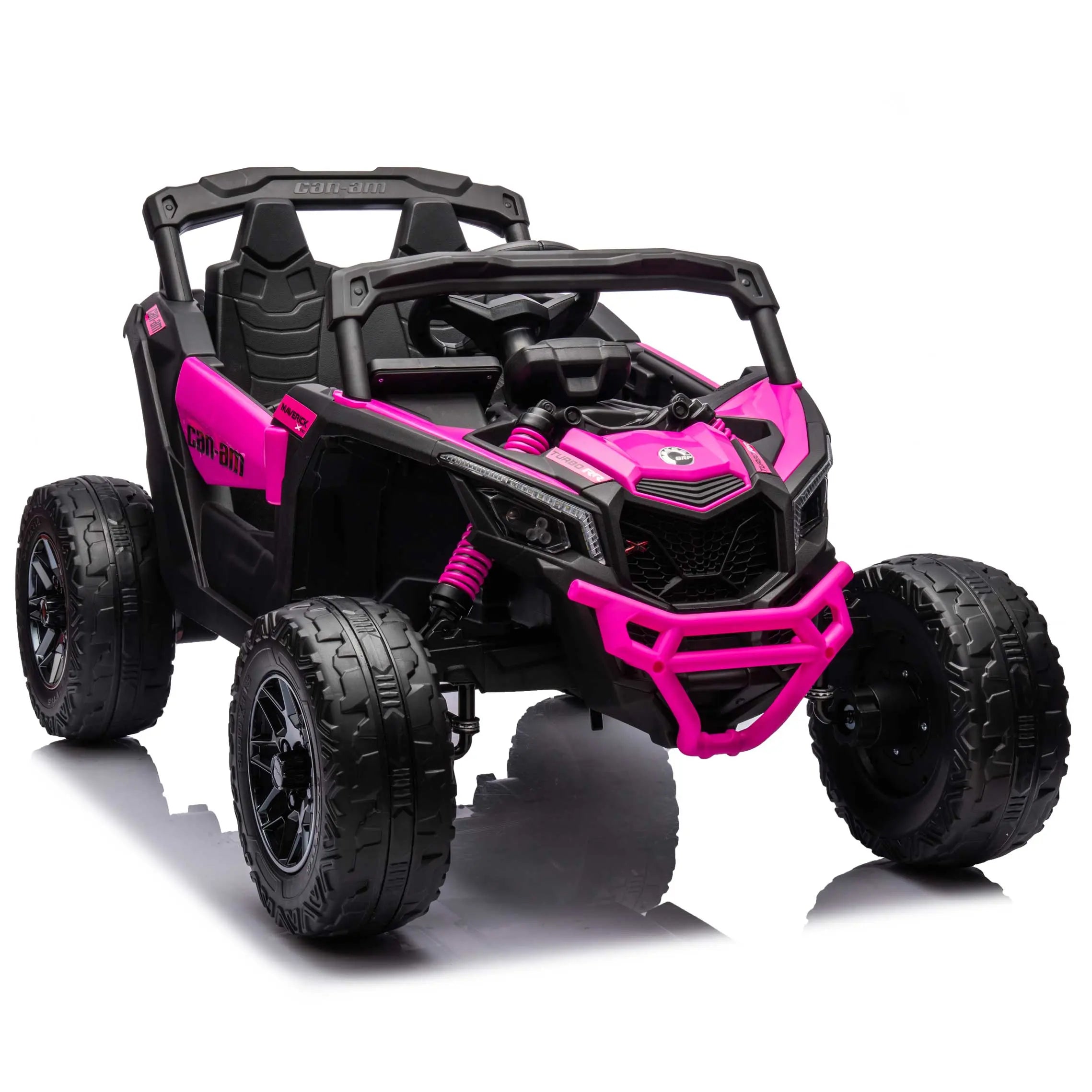Moderno Kids Can-Am Maverick Custom Edition 24V Kids Ride-On UTV Buggy Car | Deep Pink