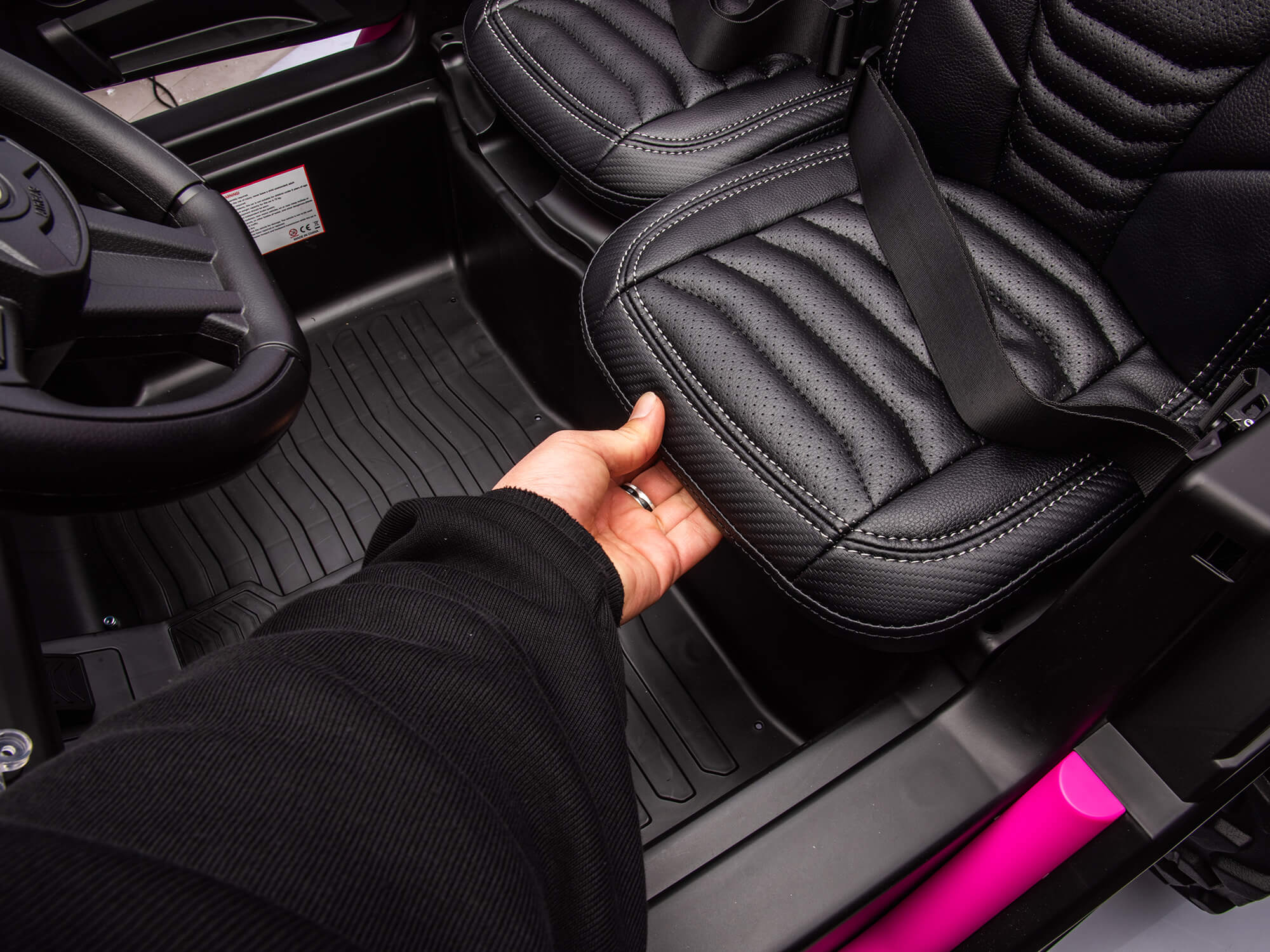 Moderno Kids Ridington MAX-R 24V Kids Ride-On UTV Buggy with R/C Parental Remote | Pink