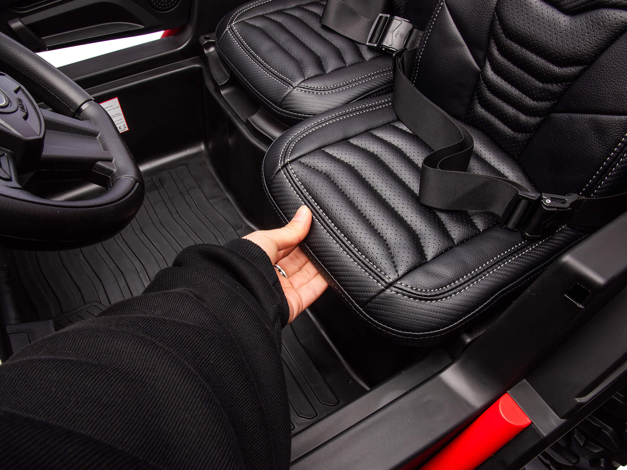 Moderno Kids Ridington MAX-R 24V Kids Ride-On UTV Buggy with R/C Parental Remote | Red-White