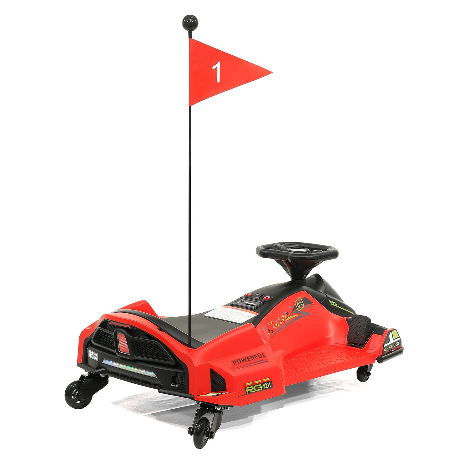 Moderno Kids 360° Drift Glider 24V Kids Ride-On Go-Kart | Red